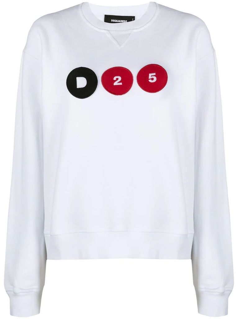 D25 logo-patch sweatshirt