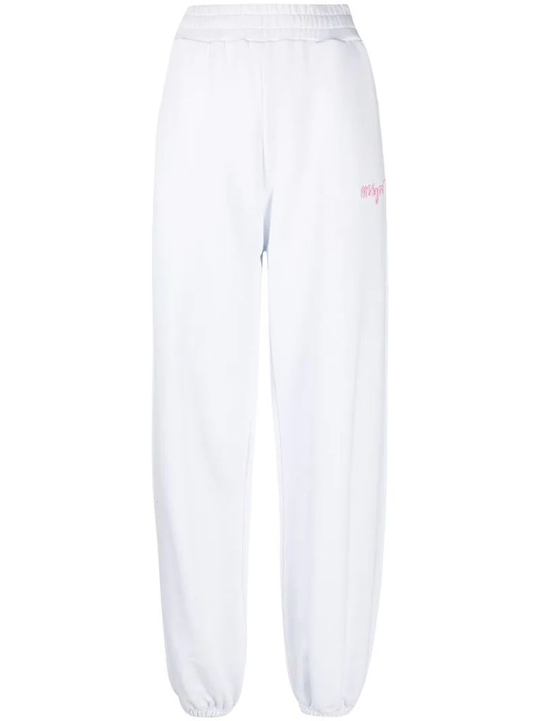 logo-embroidered loose-fit track pants