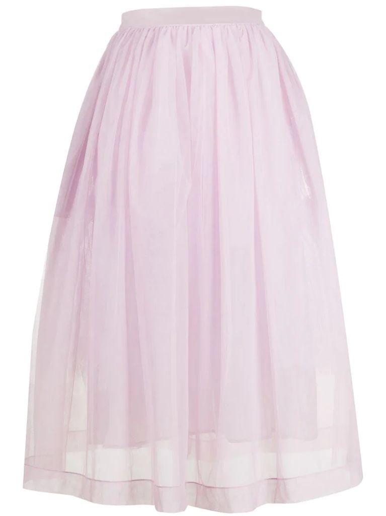 back-tie tulle skirt