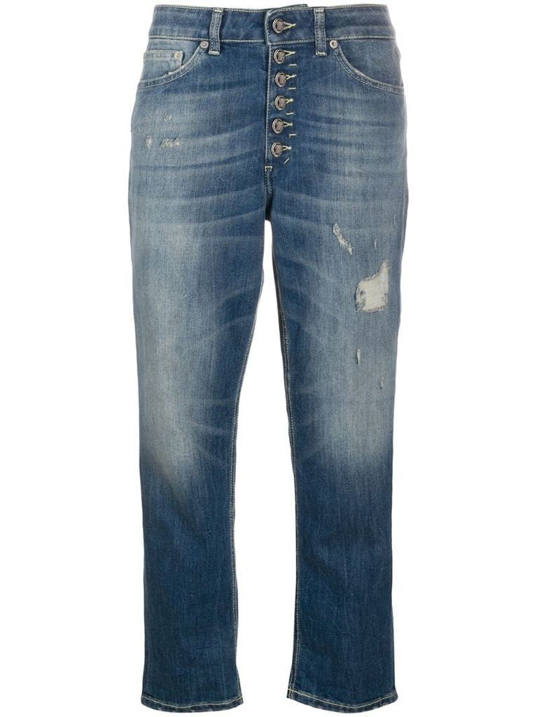 Koons loose-fit cropped jeans