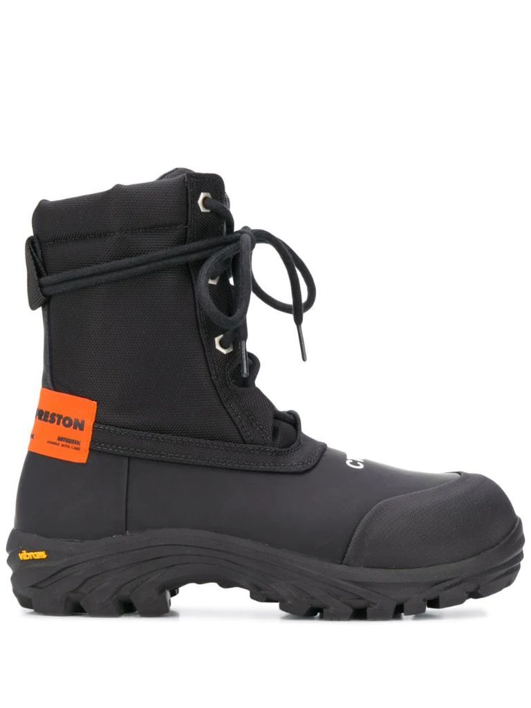 logo hiker-style boots