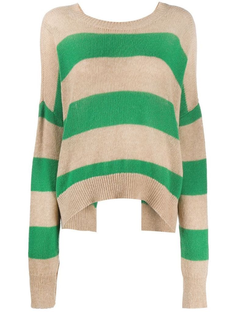 back-tied knitted jumper