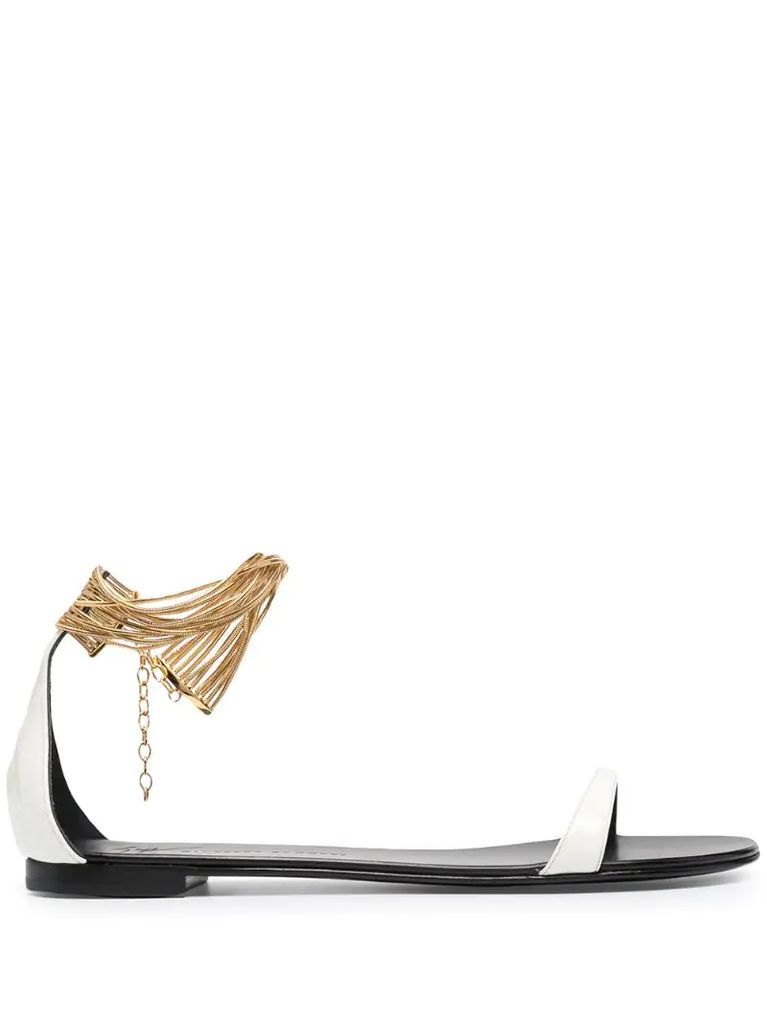 Kay chain-anklet sandals