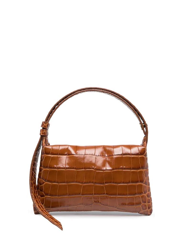 croco-effect tote