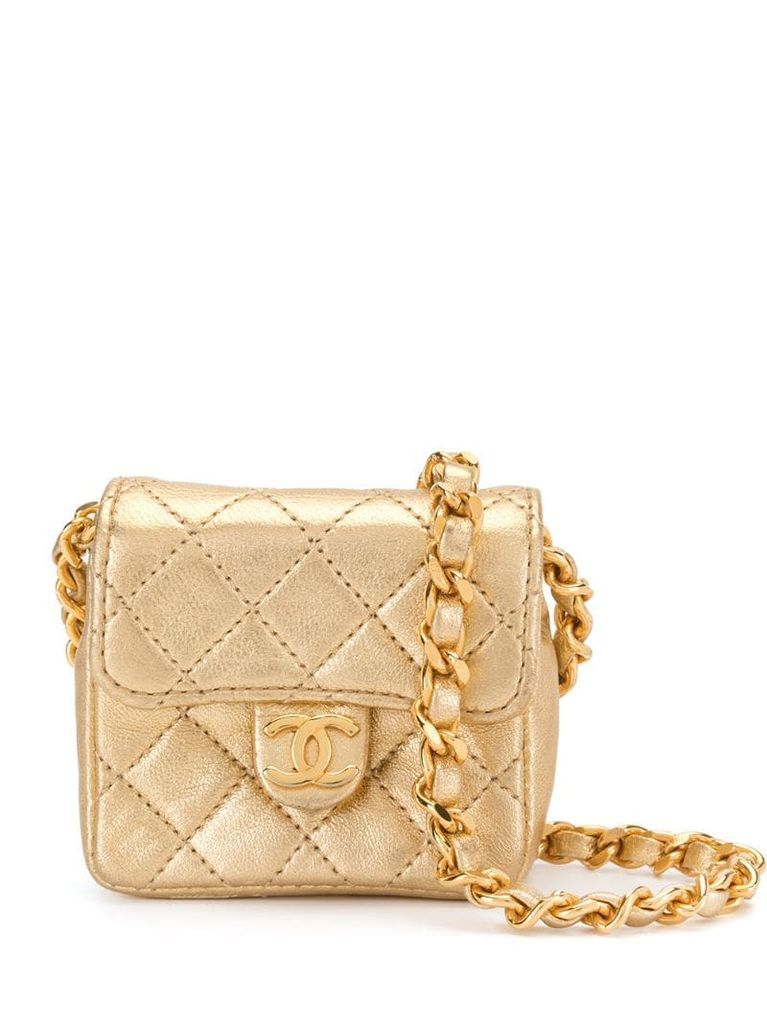 1990s diamond-quilted mini bag