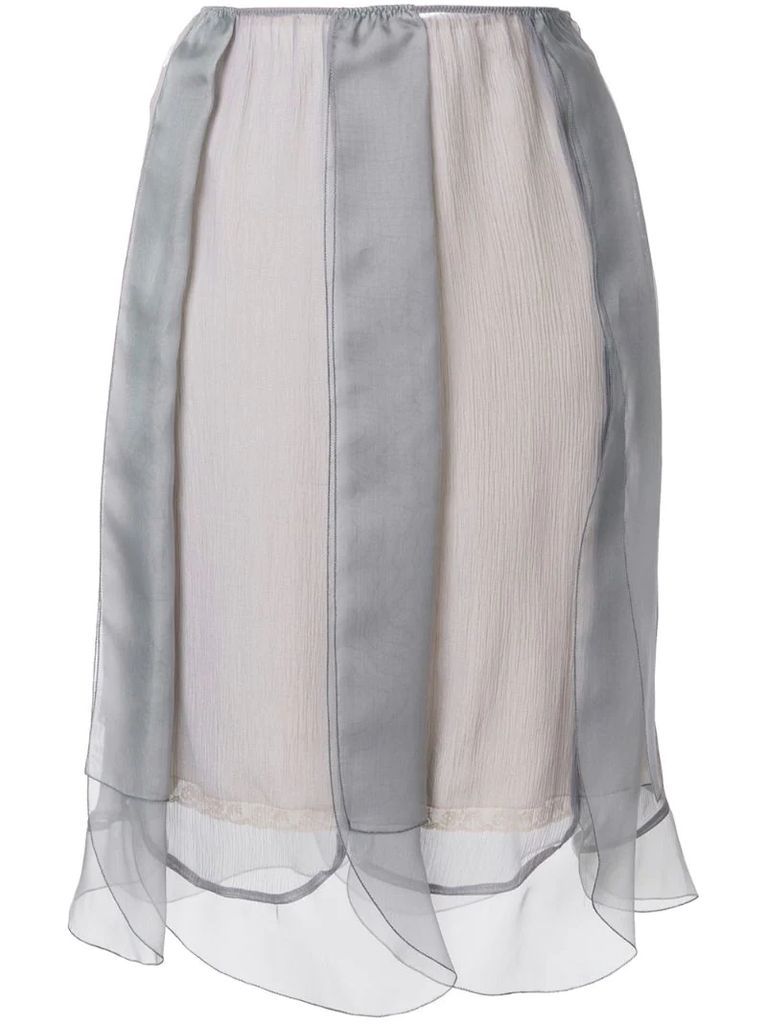 layered tulle slip skirt