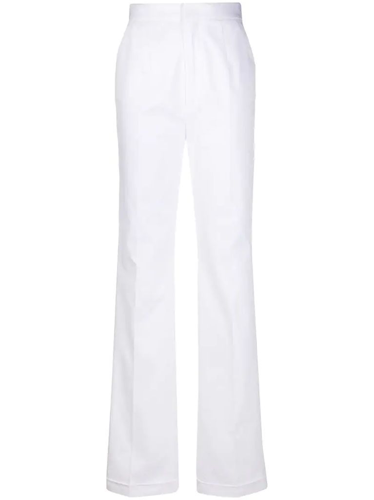 high-waist tailored trousers