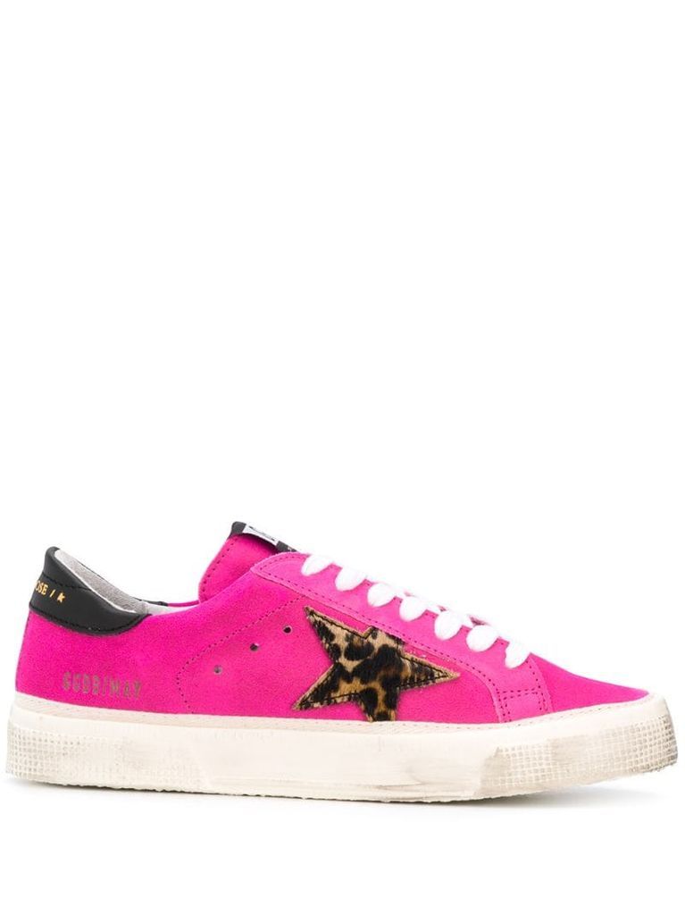May leopard-print star sneakers