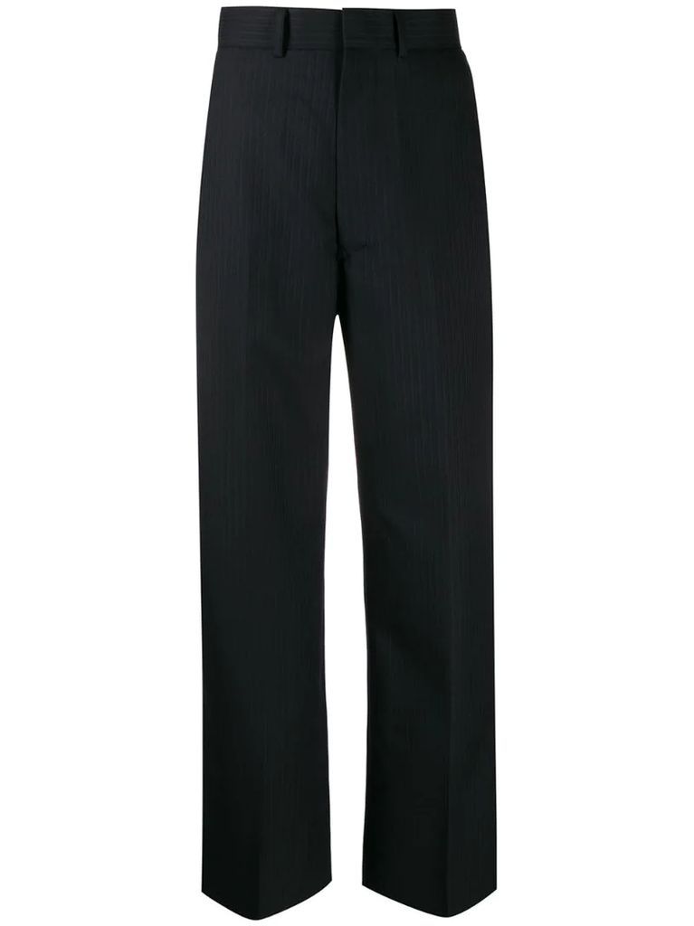 cropped pinstripe trousers