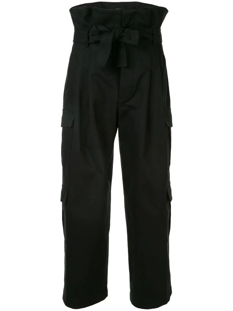 Belted Paperbag Cargo trousers