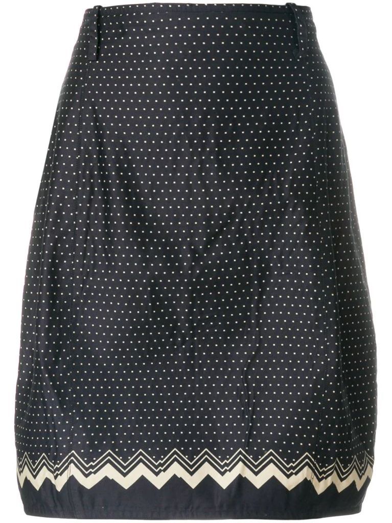 polka-dot tulip skirt