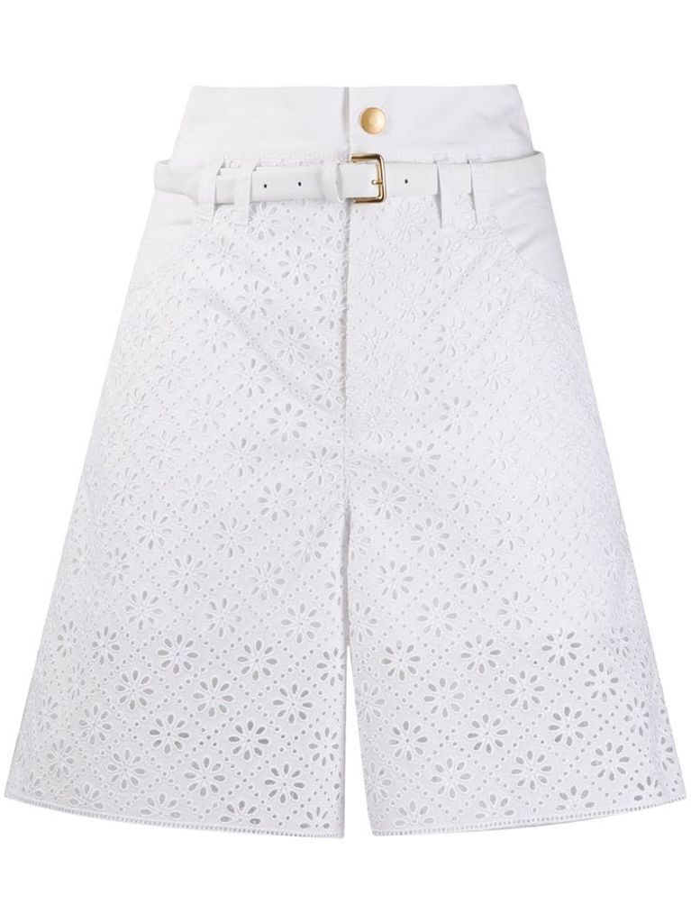 lace bermuda shorts
