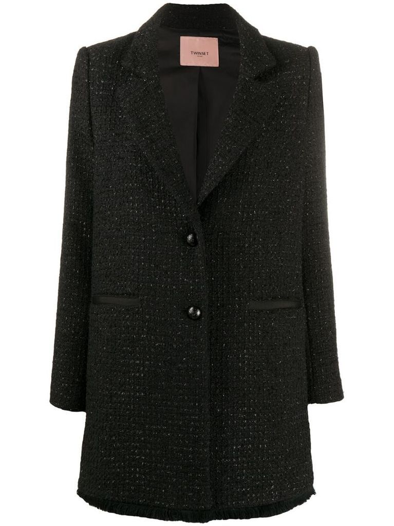 tweed collared jacket