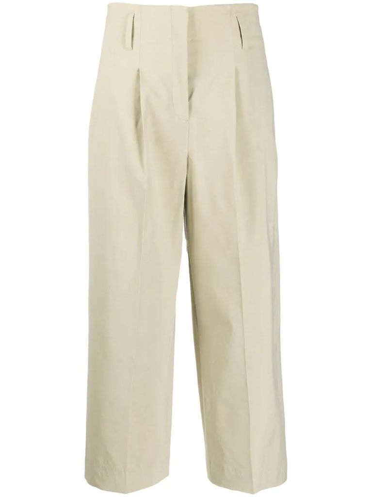 cropped fit trousers