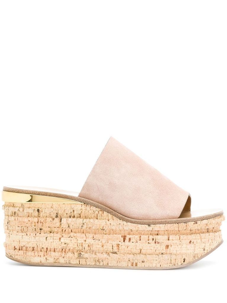 Camille wedge mules