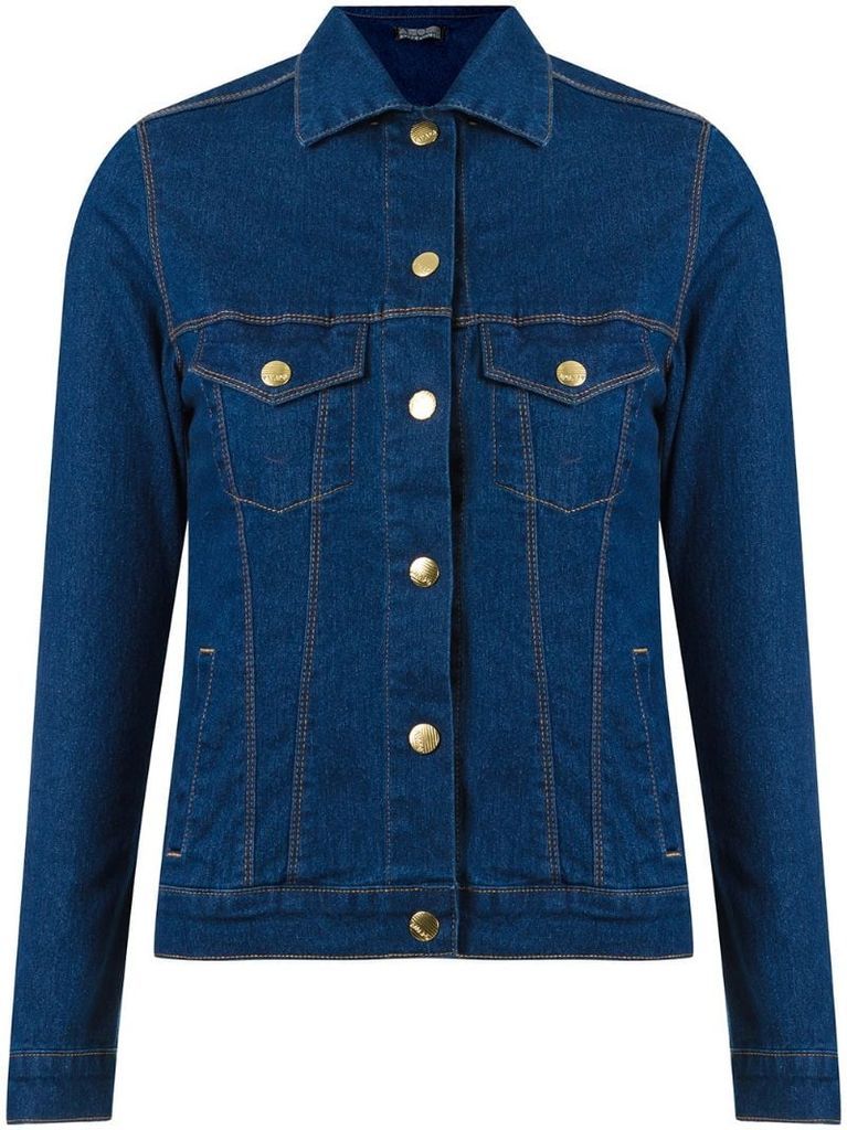 slim fit denim jacket