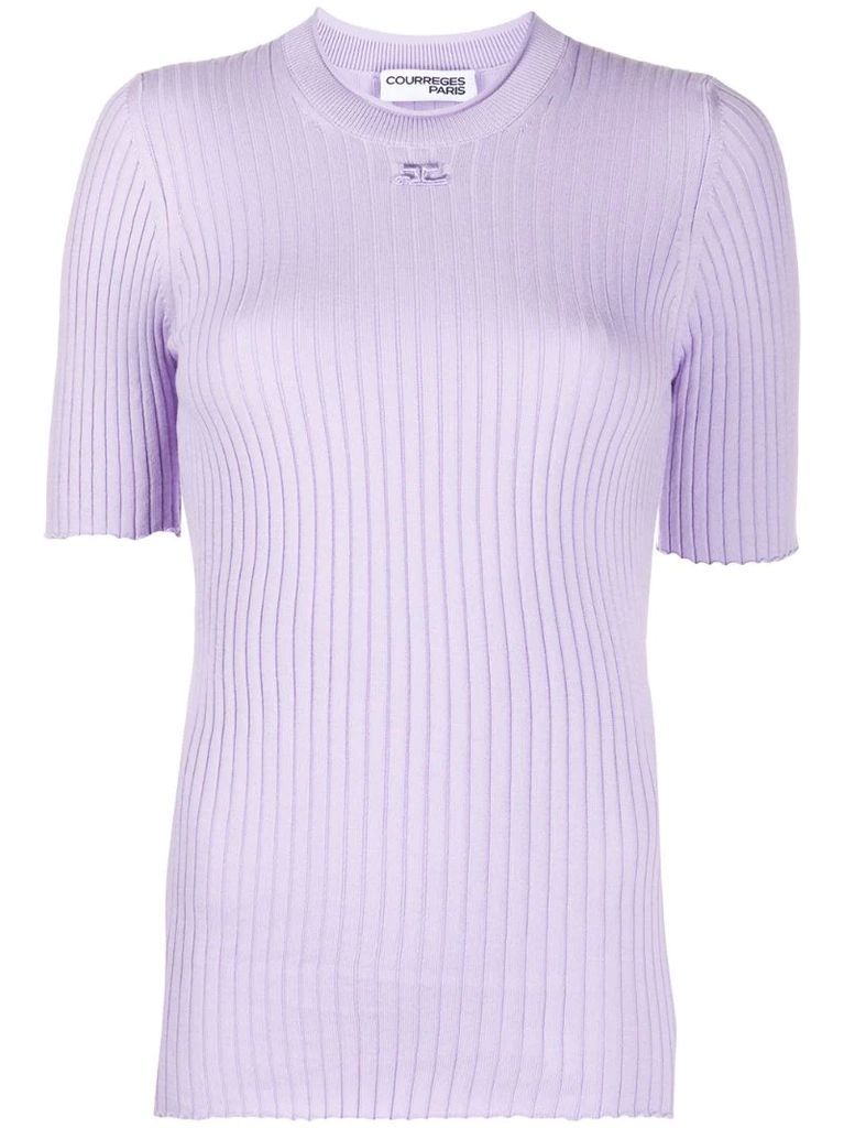 logo-patch ribbed top