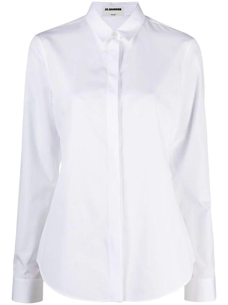 button-front blouse