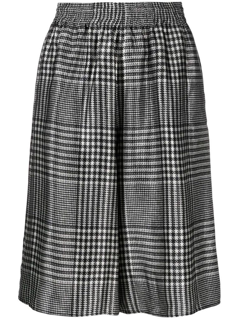 Prince of Wales check-pattern shorts