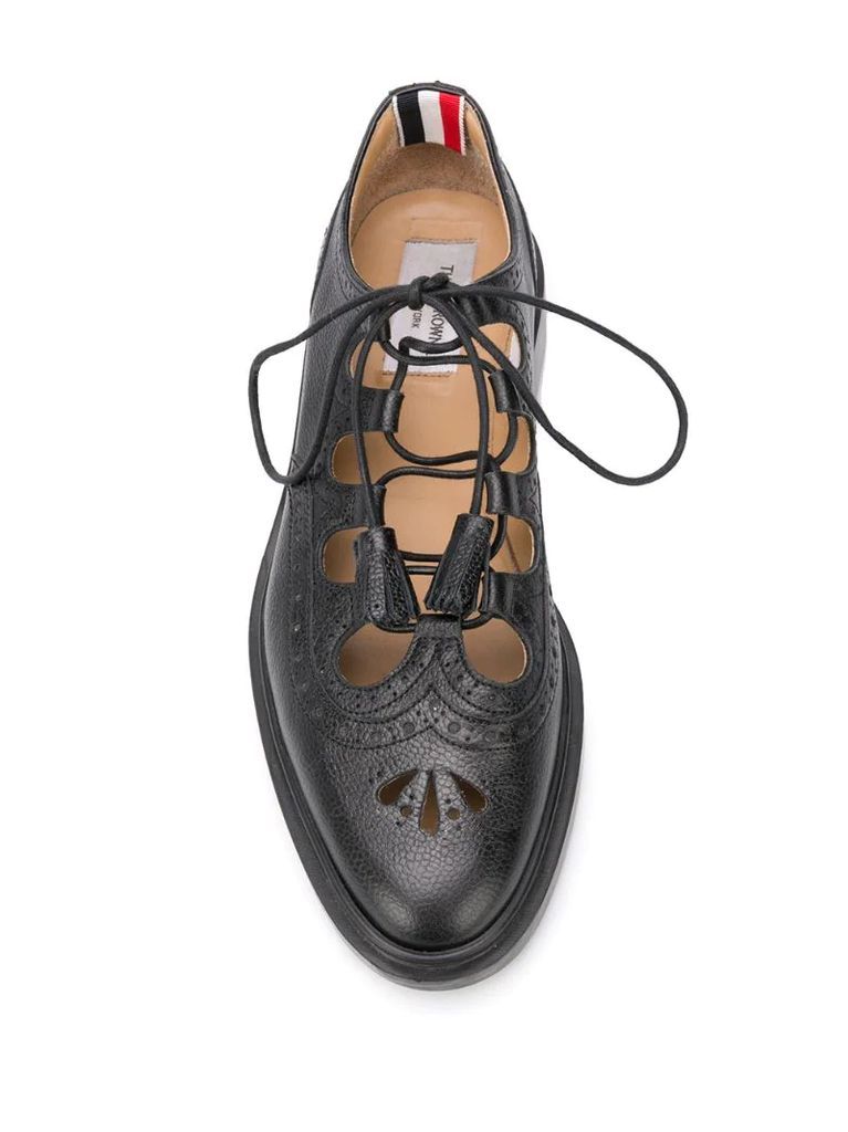 Ghillie leather brogues
