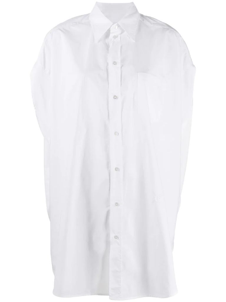 boxy-fit sleeveless shirt