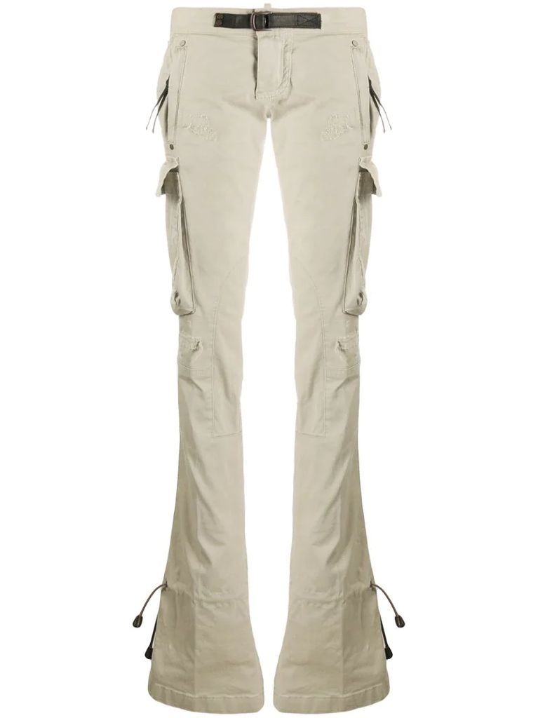 Sharpei drawstring-ankle cargo trousers