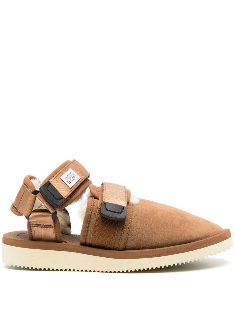 shearling lining sandals