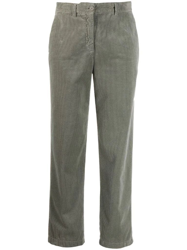 corduroy cropped trousers