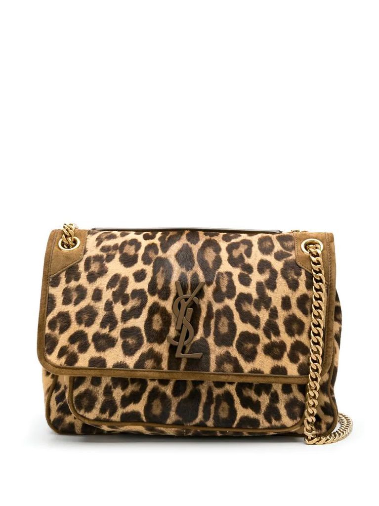 Niki leopard shoulder bag