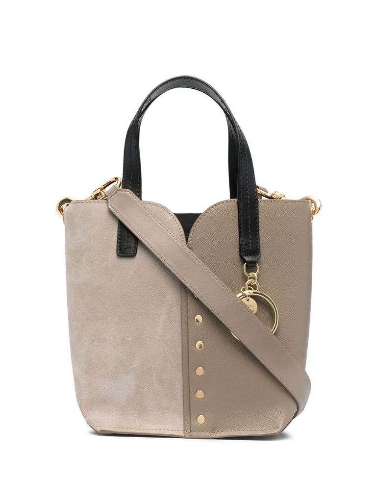 Gaia leather tote bag