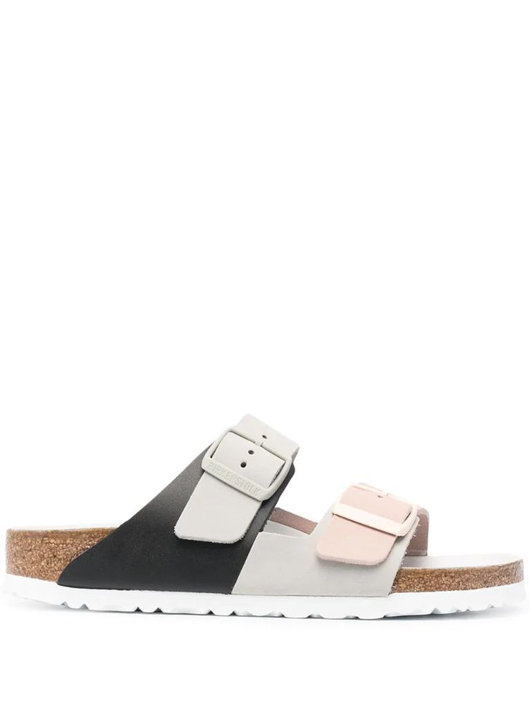 two-tone sandals