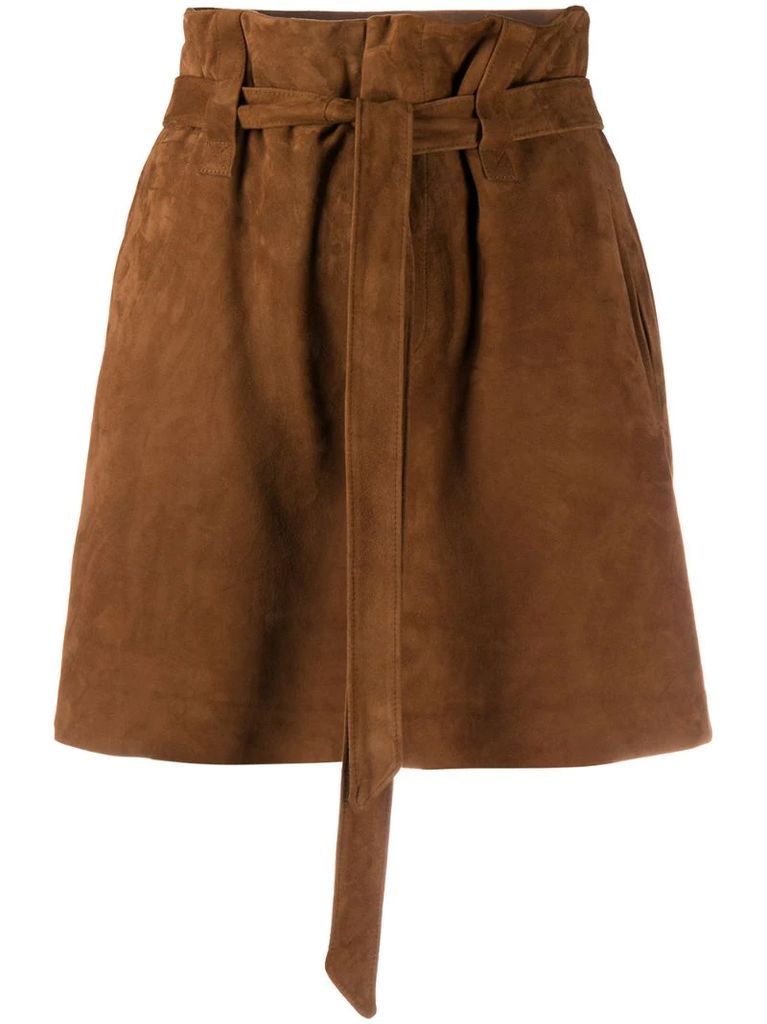 Mary paperbag-waist shorts