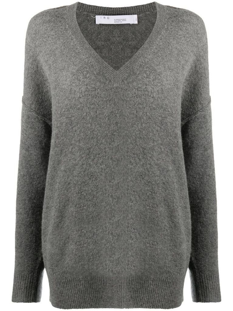 loose-fit v-neck sweater