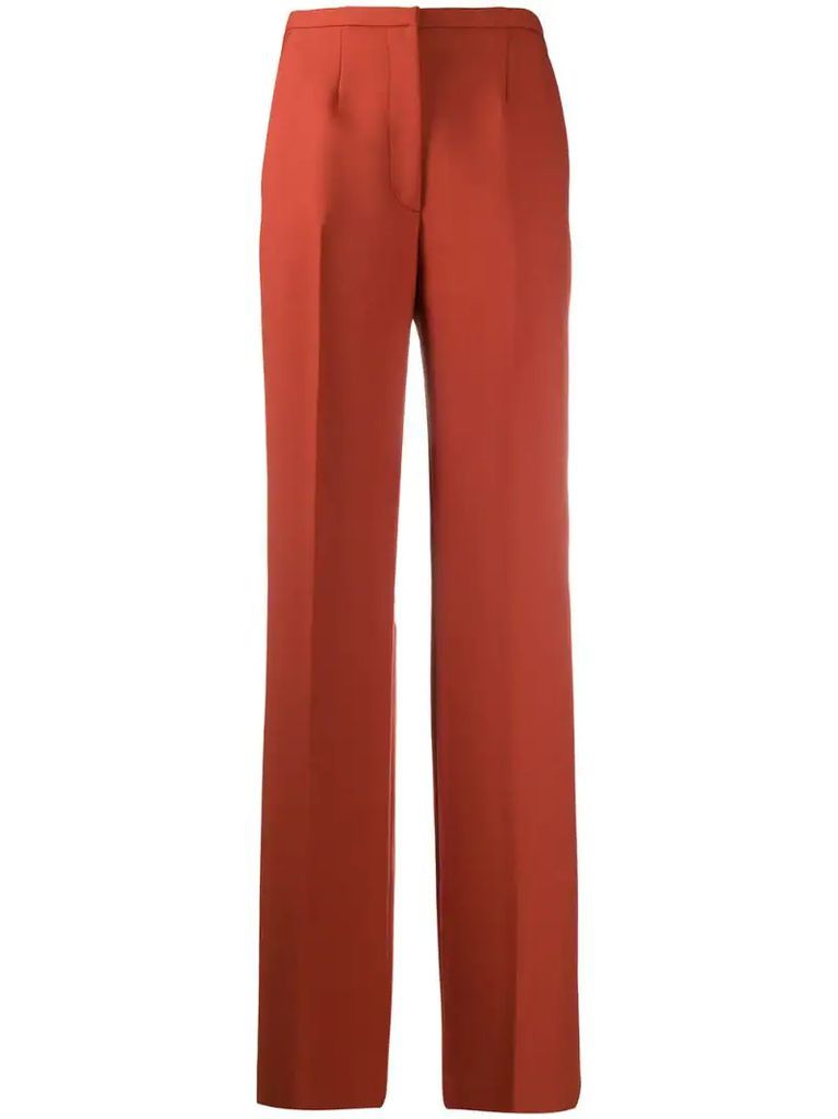 high-waist tailored trousers