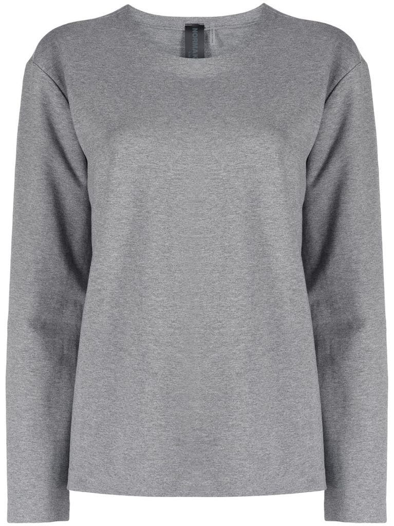 round-neck long-sleeved jersey