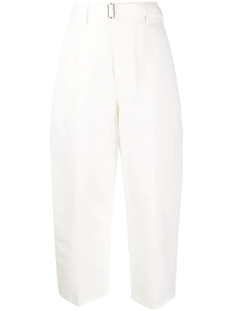 cropped workwear trousers