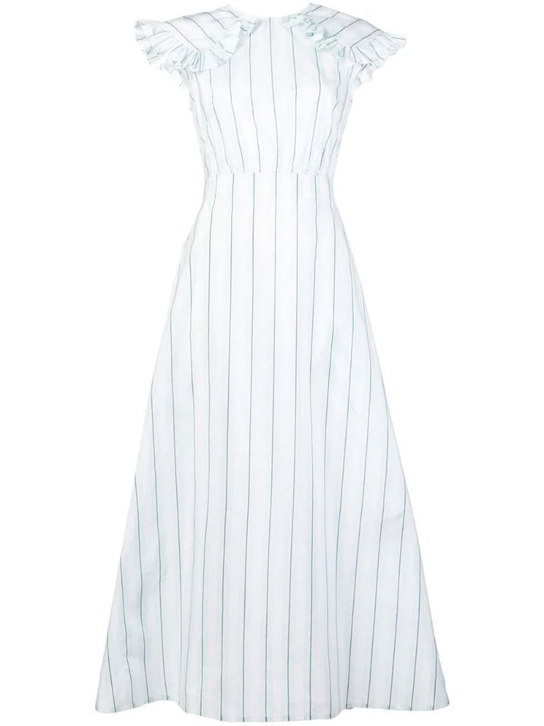 striped pioneer dress