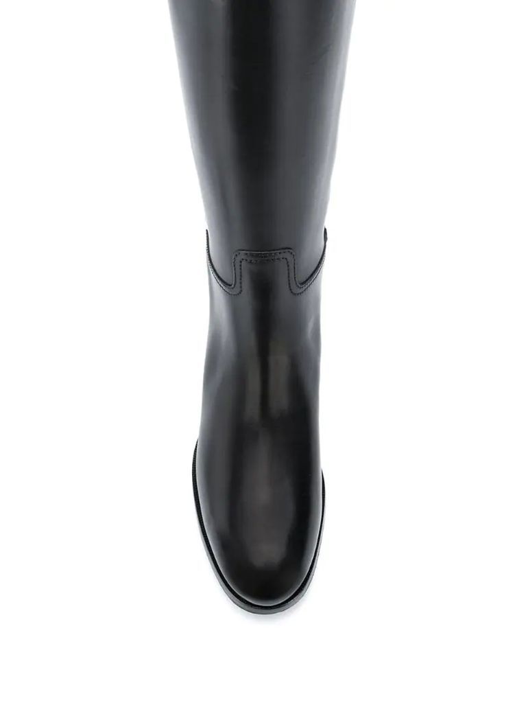 Sallen knee-length leather boots