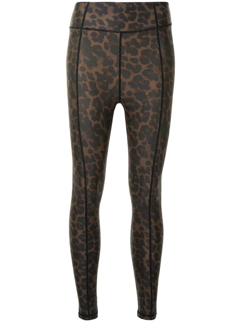 signature leopard print yoga leggings