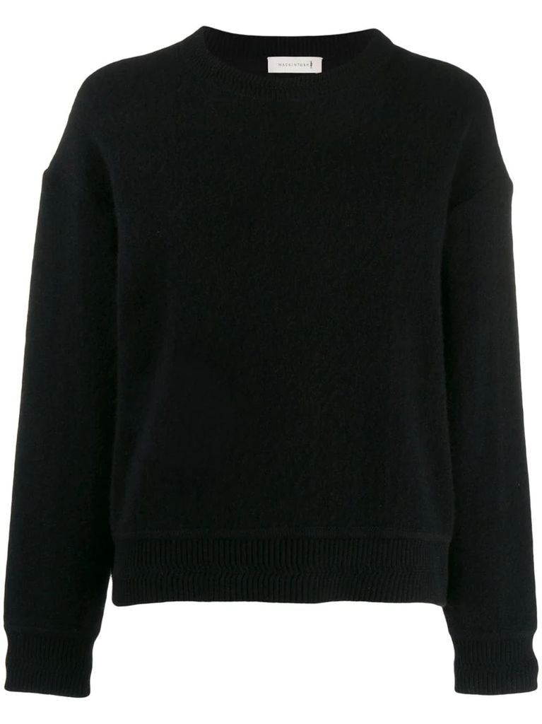 cashmere-blend crewneck sweater