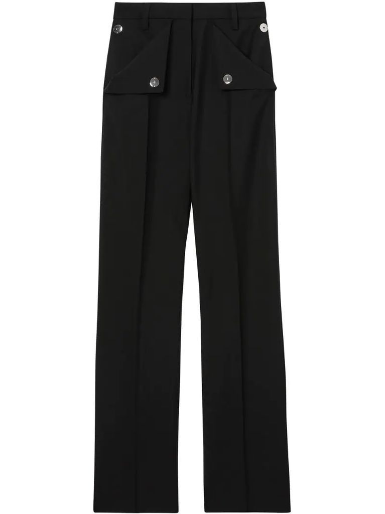 pocket detail tailored trousers