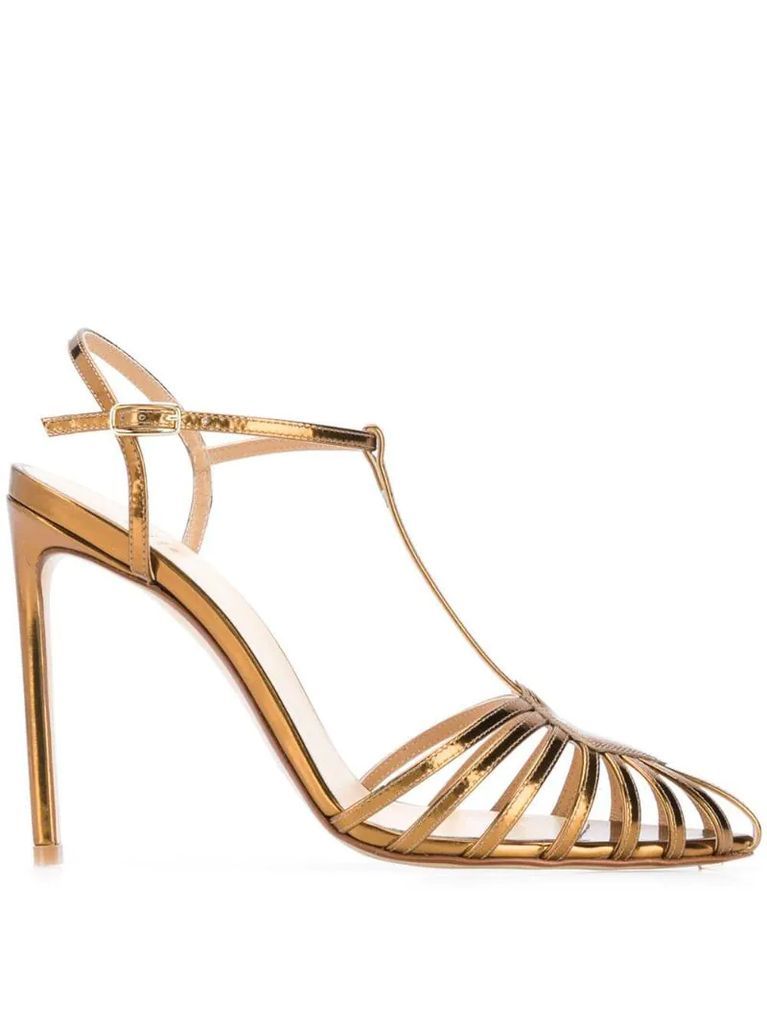 pointed strappy pumps