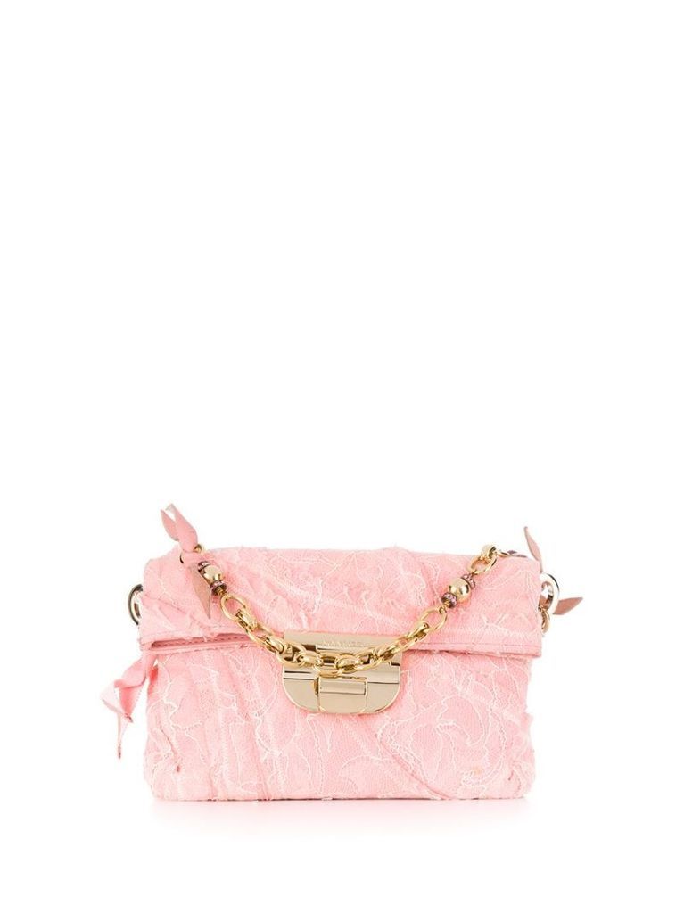 '2000s lace overlay bag