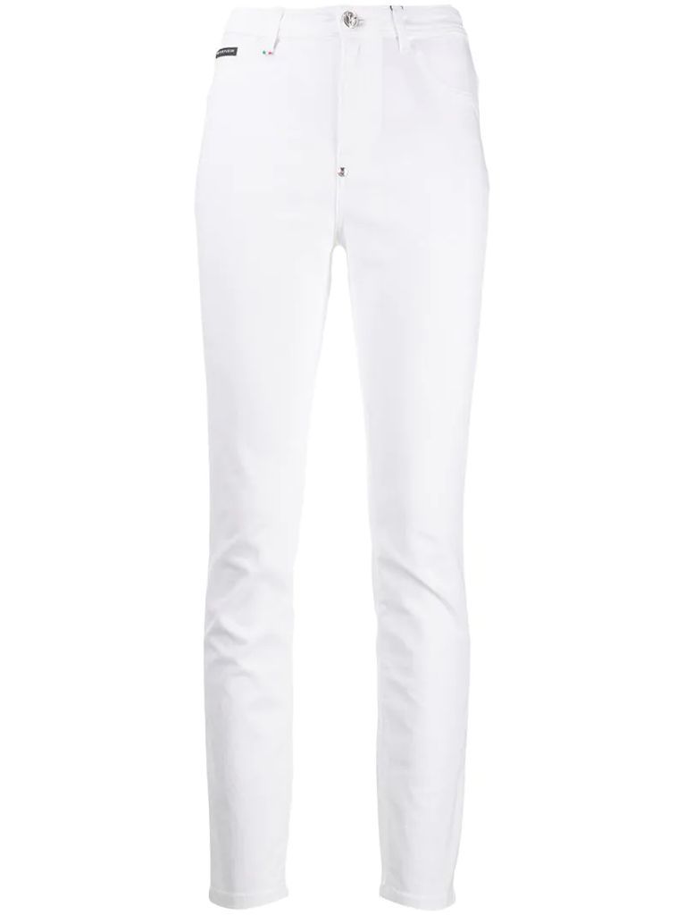 Statement high-waisted jeans