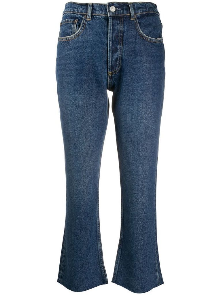 Darcy mid-rise flared jeans