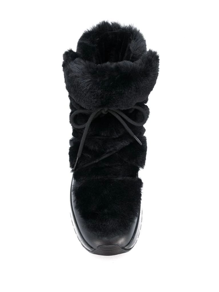 Cassia sherpa-trimmed snow boots