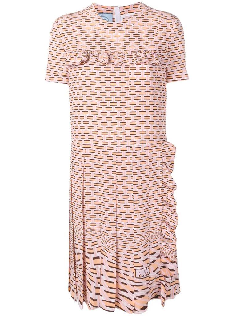 geometric printed dress