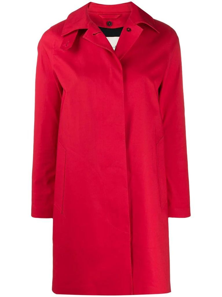 DUNOON Red Bonded Cotton Short Coat - LR-1005D