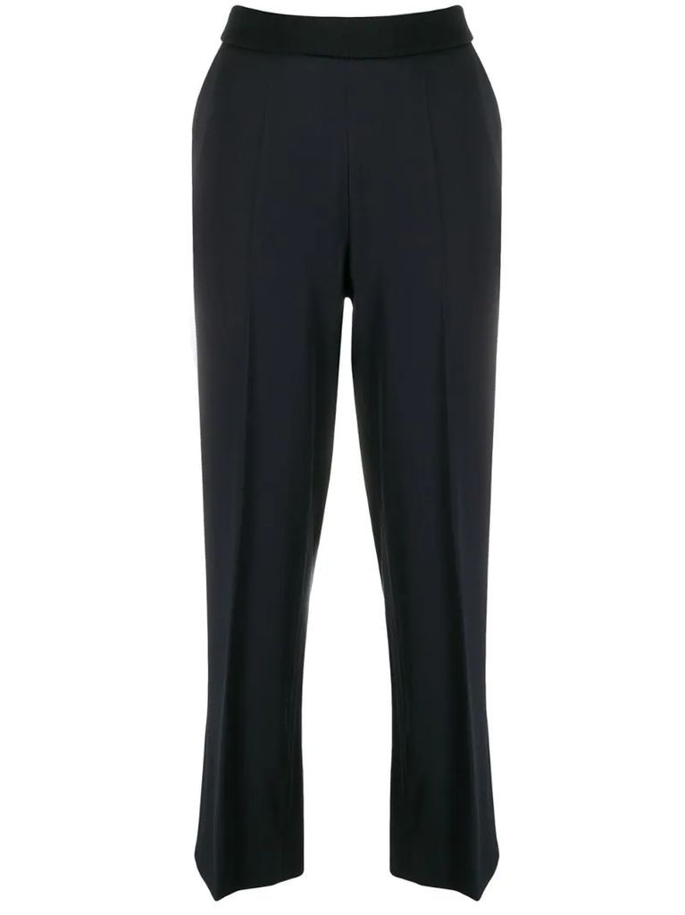 cropped loose-fit trousers