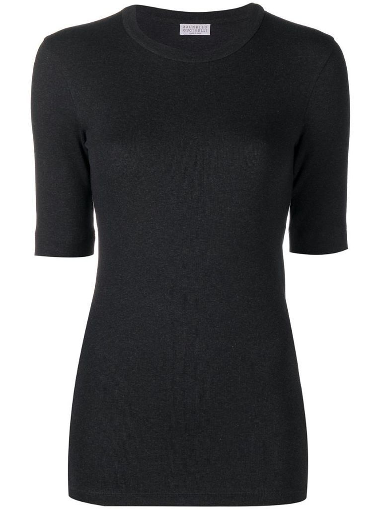 half-sleeve round neck top